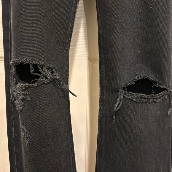 Agolde Cherie High Rise Straight Denim Jeans Distortion Size 24 - Picture 12 of 16